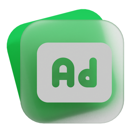 Ad  3D Icon