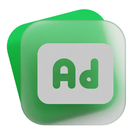 Ad  3D Icon