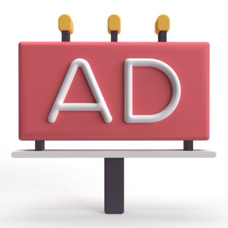 Ad  3D Icon