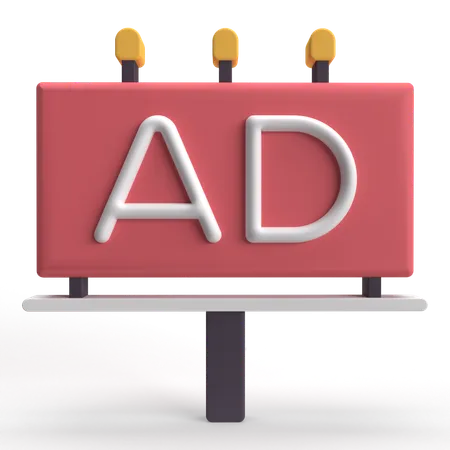 Ad  3D Icon