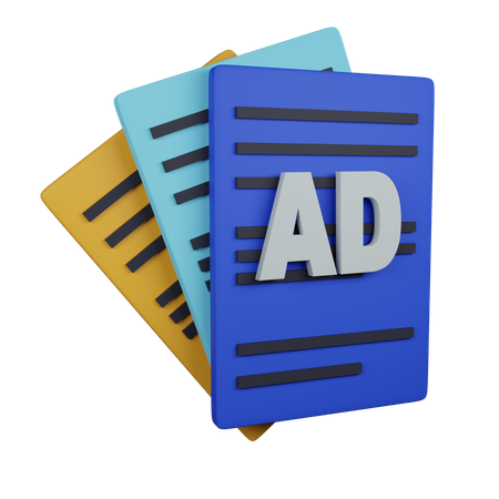 Ad agreement  3D Icon