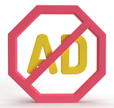 Ad Blocker  3D Icon