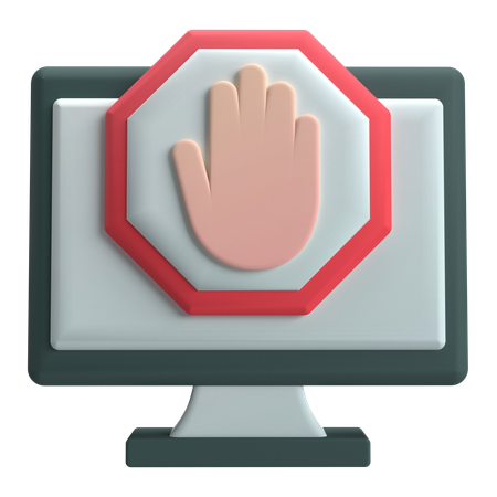 광고 차단기  3D Icon