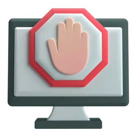 광고 차단기  3D Icon