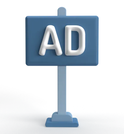 Ad Board  3D Icon