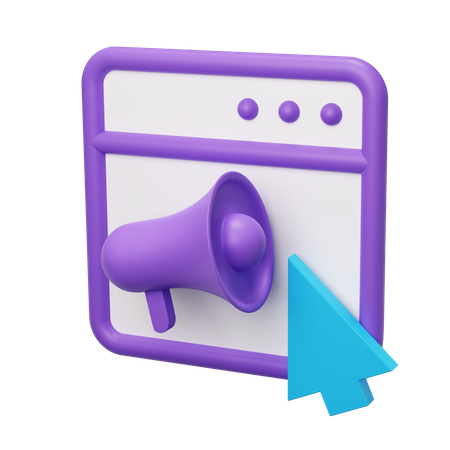 Curseur publicitaire  3D Icon