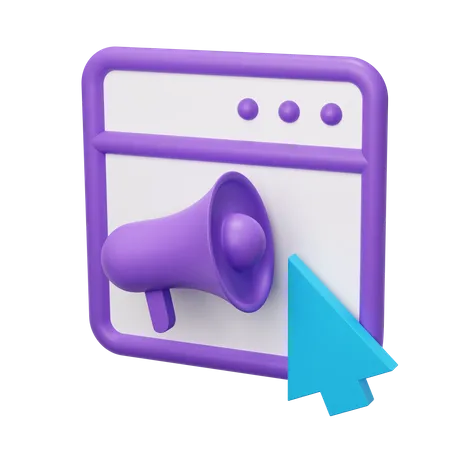 Curseur publicitaire  3D Icon