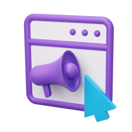 Ad Cursor  3D Icon