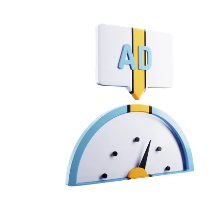 Ad Dashboard  3D Icon