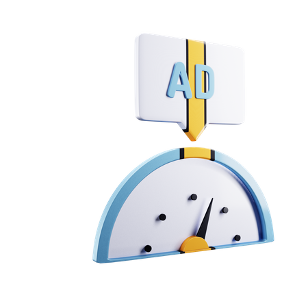 Ad Dashboard  3D Icon