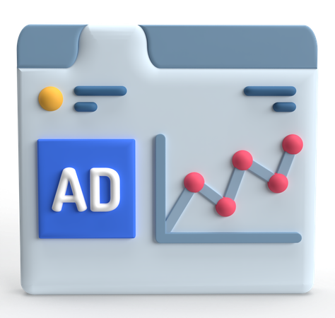 Ad Revenue  3D Icon