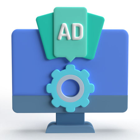 AD Setting  3D Icon