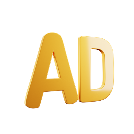 Ad Sign  3D Icon