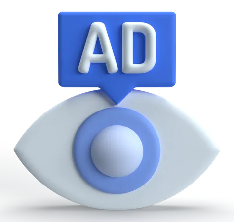 Ad View  3D Icon
