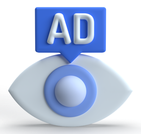 Ad View  3D Icon