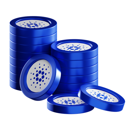 Ada Coin Stacks  3D Icon