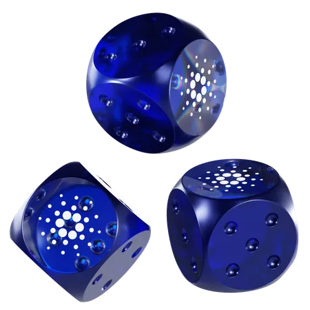 Ada Glass Dice Crypto  3D Icon