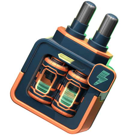 Adaptador de bateria  3D Icon