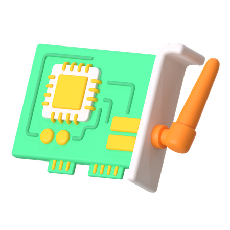 Adaptador wifi  3D Icon