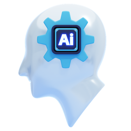 Adaptive AI Reasoner  3D Icon