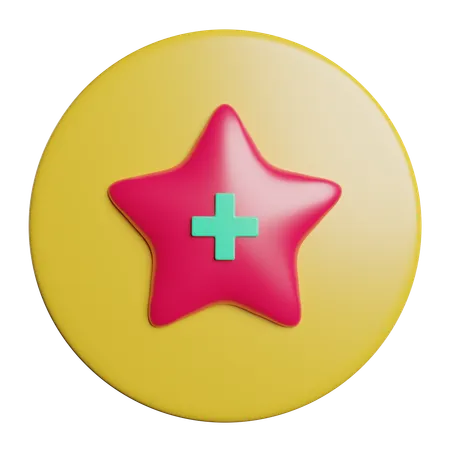 Add New Rating Star 3D Icon