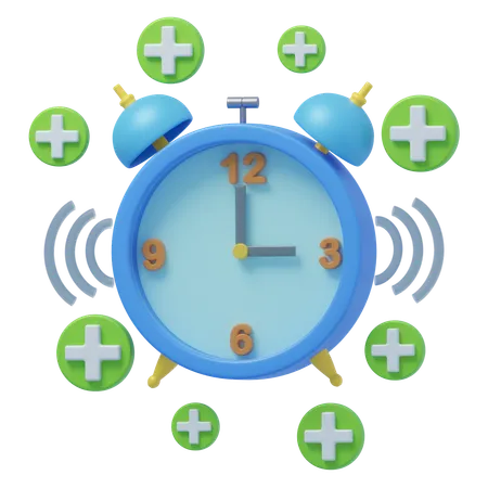 Add Alarms For Better Time Management  3D Icon