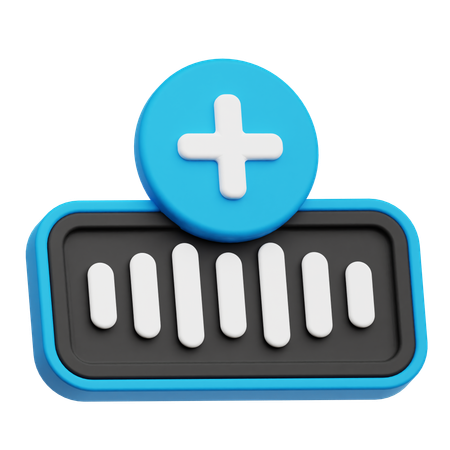 Add Audio  3D Icon