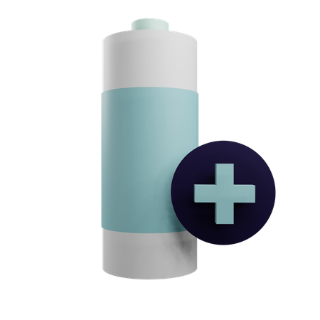 Add Battery  3D Icon