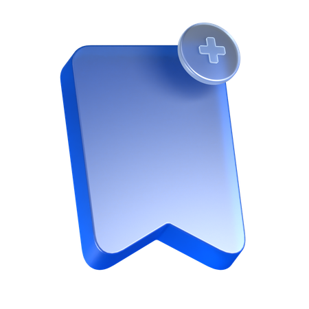 Add Bookmark  3D Icon