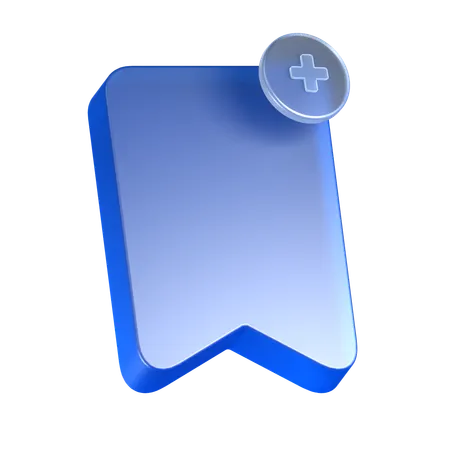 Add Bookmark  3D Icon