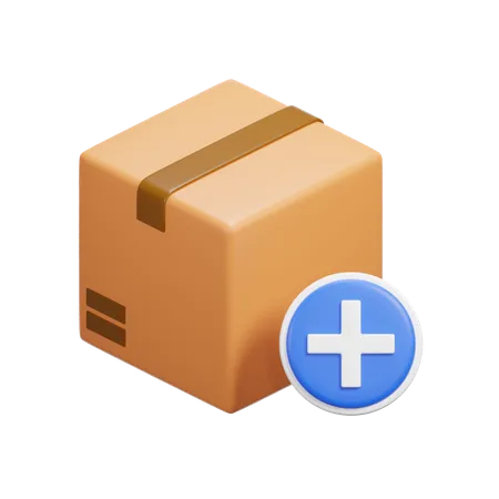 Add Box  3D Icon