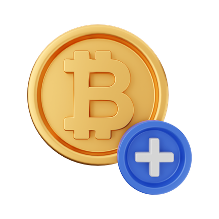 Add Btc  3D Icon