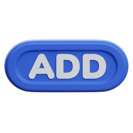 Add Button  3D Icon