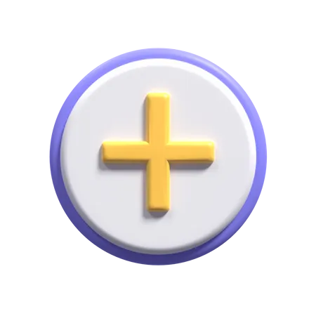 Add Button  3D Icon