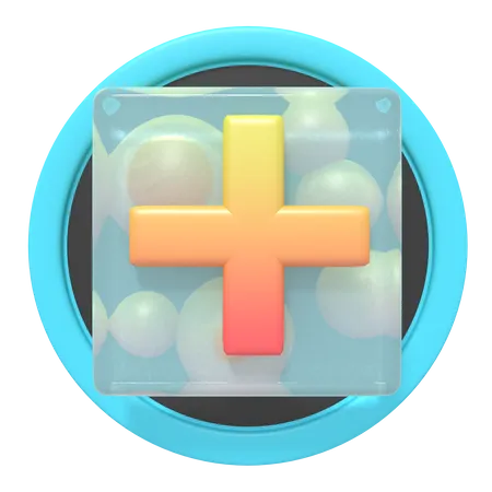 Add Button  3D Icon