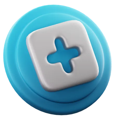 Add button  3D Icon