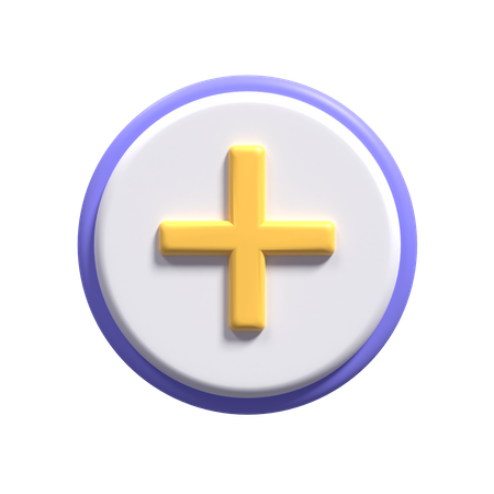 Add Button  3D Icon