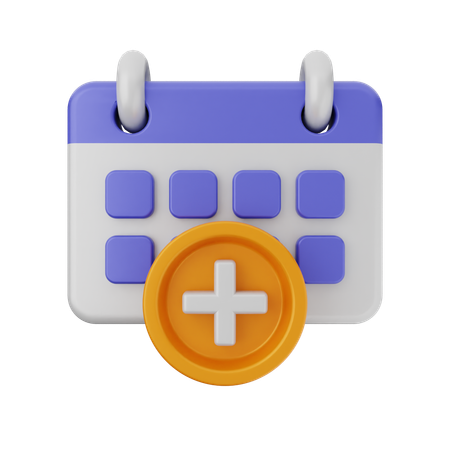 Add Calendar  3D Icon