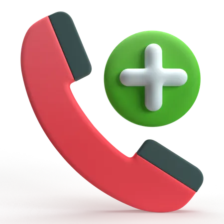 Add Call  3D Icon