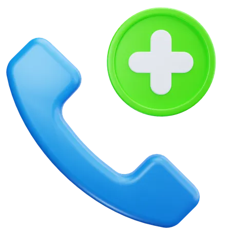 Add Call  3D Icon