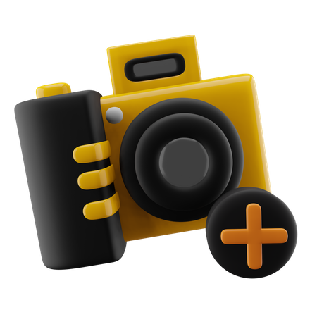 Add Camera  3D Icon