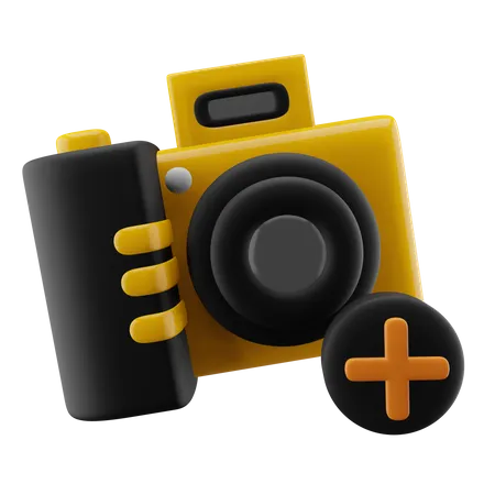 Add Camera  3D Icon