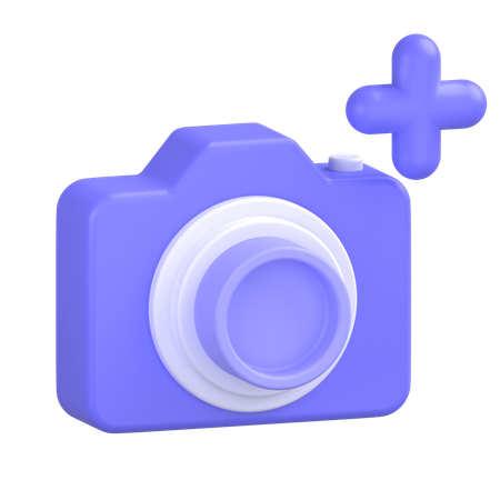 Add Camera  3D Icon