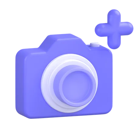 Add Camera  3D Icon