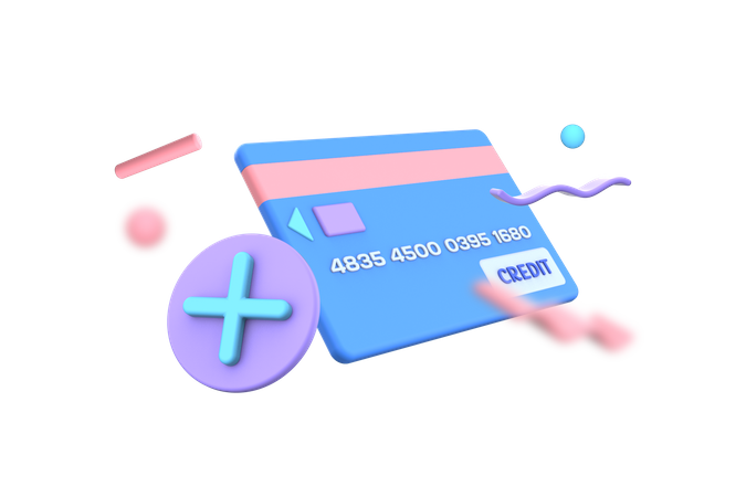 Add Card bank  3D Icon