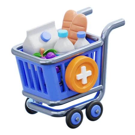ADD CART  3D Icon