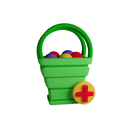 Add cart  3D Icon