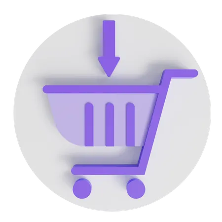 Add cart  3D Icon