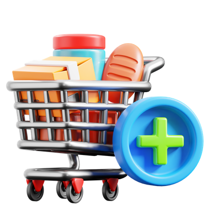 Add Cart  3D Icon