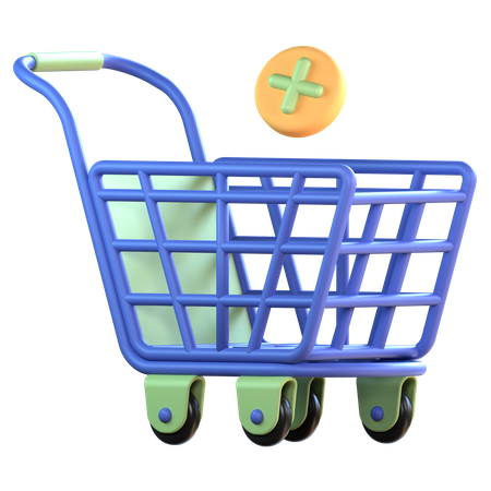 Add Cart  3D Icon